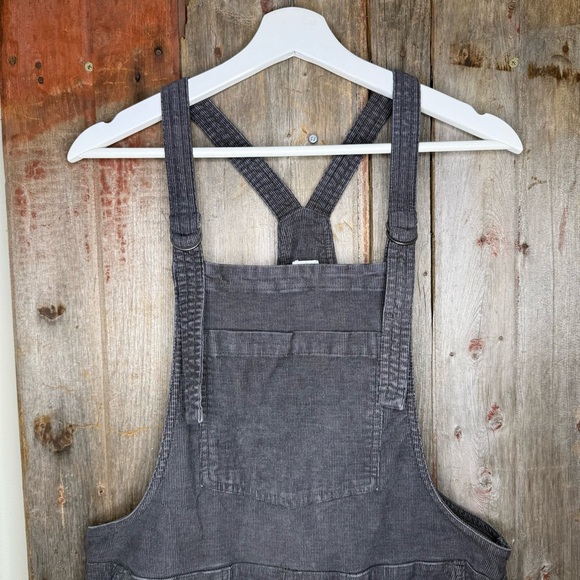 AERIE Werk & Play Gray Corduroy Overalls Size S - Picture 3 of 12